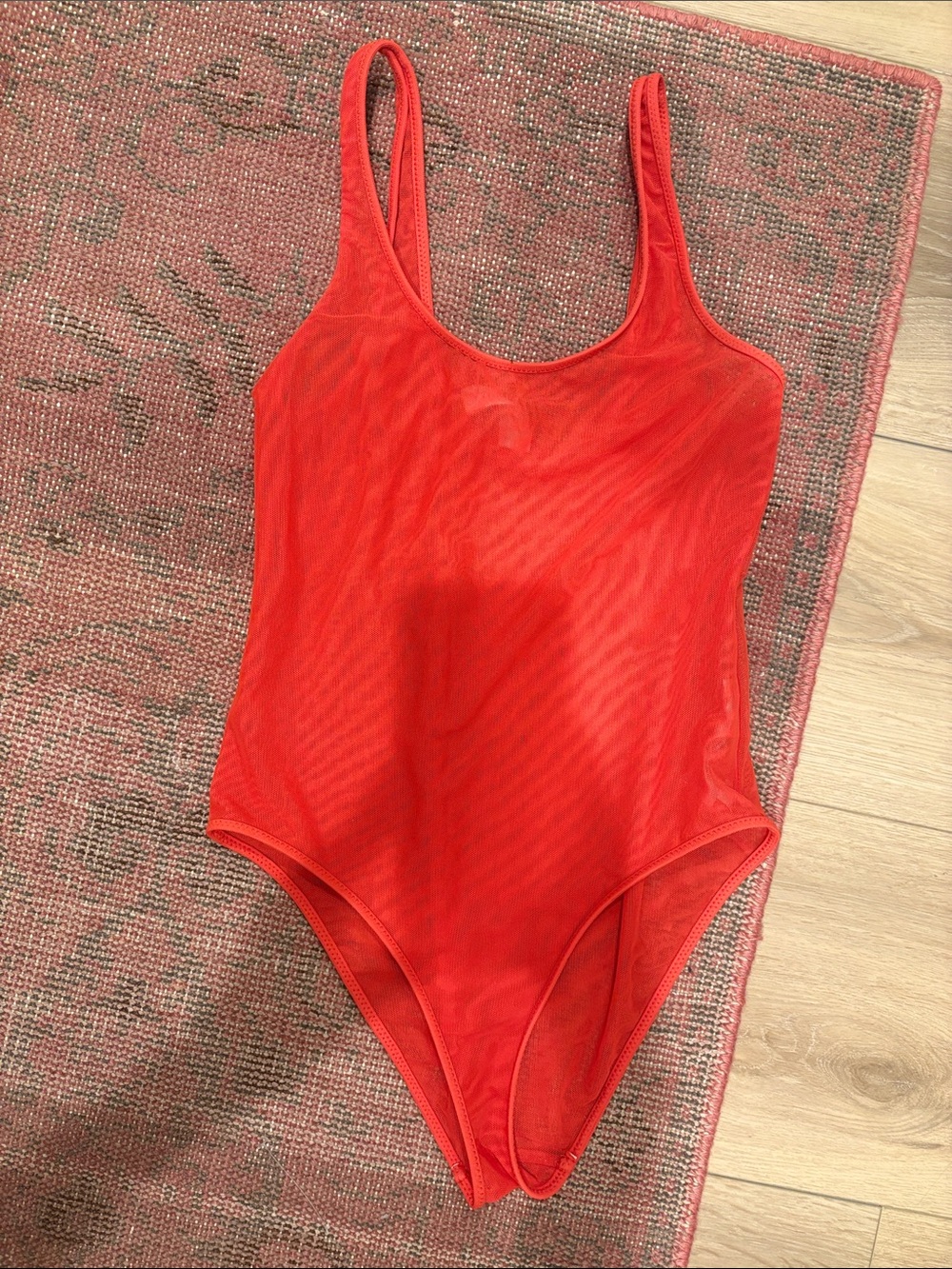 Zimmermann Vibrant Red Scoop-Neck Bodysuit